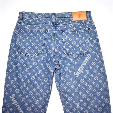 shorts supreme louis vuitton|louis vuitton jean shorts men.